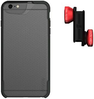 olloclip 4-IN-1 Photo Lens + olloCase for iPhone 6 Plus and 6s Plus - Lens: Red/Black - Case: Matte Clear/Dark Gray OC-0000130-EU