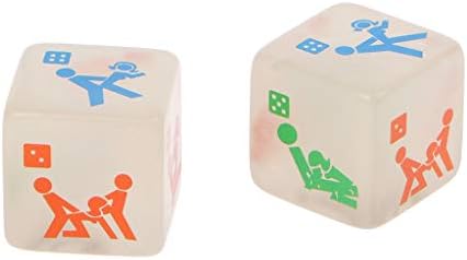 Amarzk Fun Dice For Couples Games Luminous Romantic Dice With 6 Varied Positions
