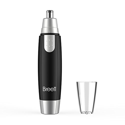 Nose & Ear Hair Trimmer,Breett® Electronic Ear Nose Trimmer,Battery-Operated (Black)