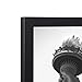 ONE WALL Tempered Glass 18x24 Poster Frame, Black Wood Photo Picture Frame for Wall Vertically or Horizontally Display - Mounting Hardware Included