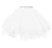 Dressever Vintage 1950s Short Tulle Petticoat Ballet Bubble Tutu White Medium