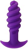 Tantus Twist Anal Butt Plug, Purple, 1 Count