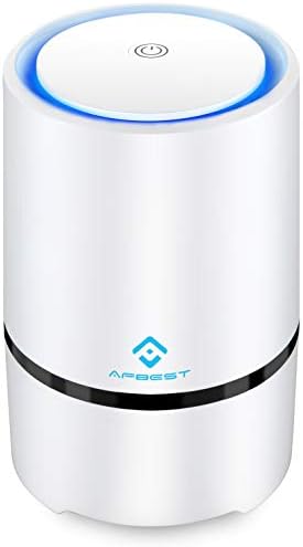 2018 Upgraded Low Noise Air Purifier with True HEPA & Active Carbon Filters, Portable Air Purifier with Night Light, PM2.5 Eliminator for Dust, Odors, Smoke, Allergies, Bacteria, Pets Dander