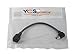 YCS Basics 6 Inch USB 2.0 Mini B Female to Right Angle Mini B Male Extension Cable
