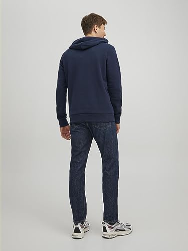 Jjecorp Logo Sweat Hood Noos Felpe con cappuccio, Blu (Navy Blazerblau), M Uomo