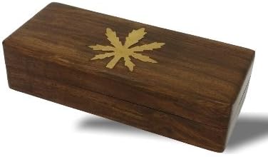 Geppetto - Caja de madera con cáñamo en relieve (17 x 7 x 4 ...