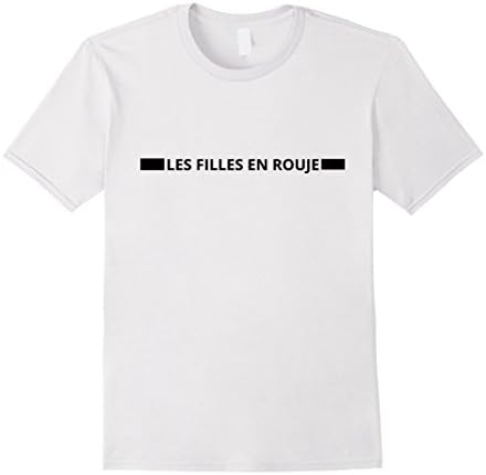 Men's LES FILLES EN ROUJE T-SHIRT Small White