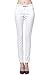 Kuyuansu Women's Mid Rise Fit Plain Front Skinny Dress Pants