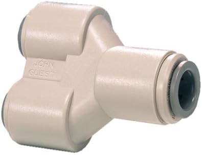 John Guest PI2312S Two Way Divider 3/8 inch Tube OD Acetal Copolymer Fittings
