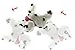 Haktoys Flip Over Puppy | Battery Operated Somersaulting, Walking, Sitting, Mechanical Barking Electronic Plush Cute Animal Dalmatian Dog | 7″ Tall, Safe & Durable | Gift Toy for Toddlers, Kids & Petsthumb 1