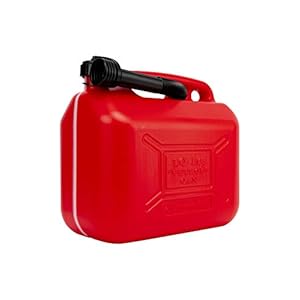 Motorkit Jerrycan van kunststof, benzine/diesel, 10 l, met gemakkelijk afleesbare meetstrips, incl. trechter