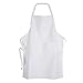 White fabric kids’chef apron to decorate with marker, paint, iron on or embroidery (M: 3-9 Years, 3-pc pack)