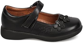 School Rider FB48 Leatherette Daisy Mary Jane Uniform Shoe (Toddler Girl/Little Girl/Big Girl) - Black