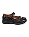 School Rider FB48 Leatherette Daisy Mary Jane Uniform Shoe (Toddler Girl/Little Girl/Big Girl) - Black (Size: