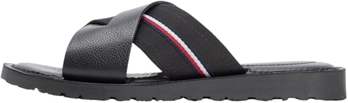 Uomo Sandali Core Criss in Pelle, Nero (Black), 42