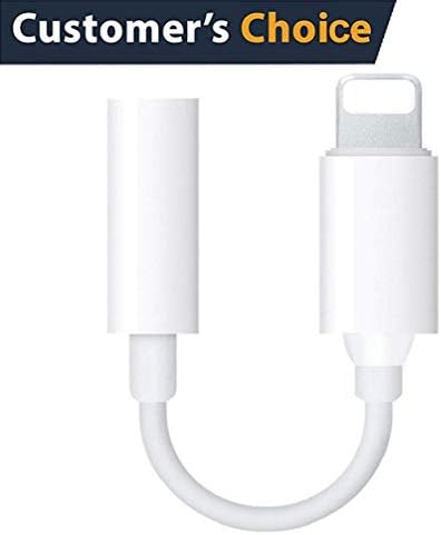Pateramoer Phone Headphones Adapter to 3.5mm Audio Adapter,Adapter to 3.5mm Headphones Adapter, Support iOS10.3,Compatible Phone Charger X Phone 8 8Plus 7 7 Plus 6s 6s Plus 6 6 Plus