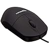 Amazon Basics 3-Button USB Optical Mouse Black