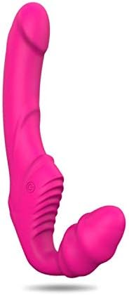 Style Vibe V-ibraters Lock va-gina Strapless Strapon V-ibrater 9 Speeds Double Vibrating Lesbian G Spot Toys Woman Purple,Vibreadors Voor Vrouwen AAA Batteries