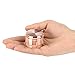 iRainy G2 Pocket Size Spice Herb Grinder - Small Tiny 1.6 Inch 4 Pieces with Pollen Catcher (Rose Gold)