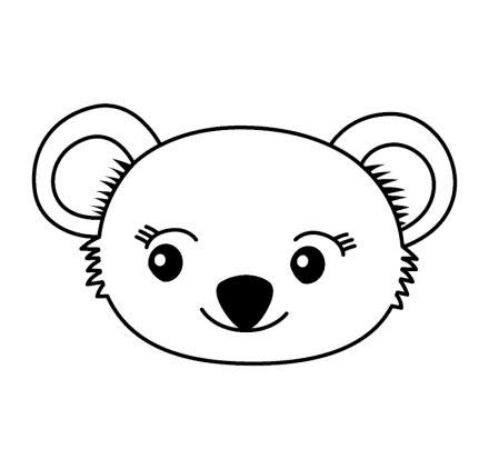 Artemio Wooden Stamp 'Artemio' Head of Koala