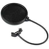 LMTECH Microphone Windscreen Large Pop Filter (black2)