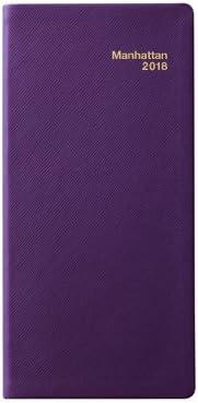 2018 Manhattan Pocket Diary by Per Annum (Simulated Leather, Purple)