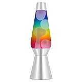 Lava Lite 6851 27-Inch Lava Grande Lava Lamp, White Wax/7 Color Rainbow Globe/Silver Base