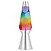 27-Inch Lava Grande Lava Lamp, White Wax/7 Color Rainbow Globe/Silver Base
