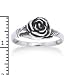 Small Sterling Silver Detailed Rose Flower Ring Size 6(Sizes 3,4,5,6,7,8,9,10,11,12)