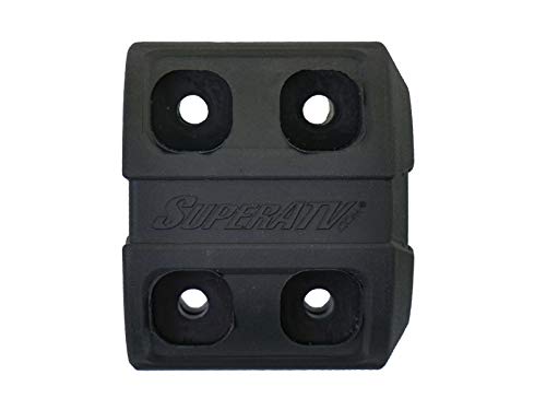 SuperATV 3500 lb. Black Ops ATV/UTV Winch with 50 ft. Synthetic Rope - Wireless Remote and Aluminum Hawse Fairlead Included