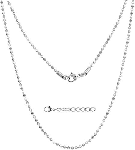 Silvadore Silver Chain for Mens Necklace (Ball/Rope/Cable/Cuban