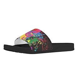 Howilath Colourful Graffiti Notes Womens Slide