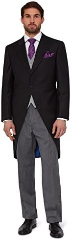 Royal Ascot Men's Regular Fit Three Piece Morning Suit 38R Black