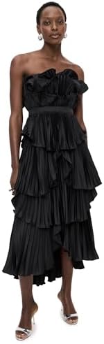 amur janey tiered shell midi dress AMUR Janey Tiered Shell Midi Dress in Ivory