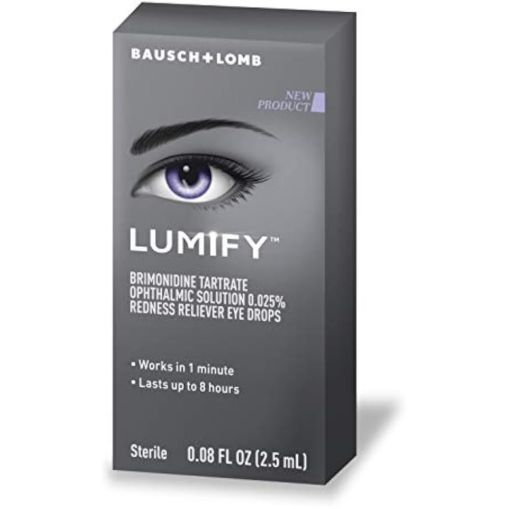 Lumify Redness Reliever Eye Drops 0.08 Ounce (2.5mL) Health & Personal