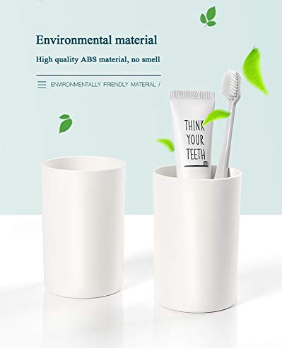 IKEAR Magnetic Toothbrush Holder & Automatic Toothpaste Dispenser Squeezer, Wall Mounted Space Saving Toothbrush Organizer with Dustproof Cover Cosmetic Organizer and Drawer,4 Toothbrush Slots, 2 Cups
