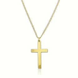 ASCOMY Cross Necklace for Women | 14K Gold Plated