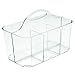InterDesign Clarity Cutlery Flatware Caddy, Silverware, Utensil, and Napkin Holder - Clear