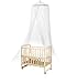 HOODDEAL Opening Professional Baby Mosquito Net Girl Boy Toddler for Bed Crib Canopy Netting Available White 1.6x7 Feet