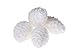 Clever Creations Pinecone Christmas Ornament Set of 4 Pieces, Shatterproof Holiday Décor for Christmas Trees, White