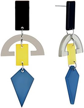 Paymenow Clearance Stud Earrings Set Hook Dangle Fashion Geometric Shaped Earring Jewelry For Women Girls (F)