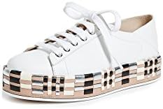 GREYMER Women's Art Safi Stepdown Sneakers, Vitello Bianco, 39 EU (9 B(M) US Women)