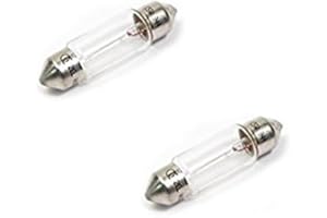 BRITPART FOR LAND ROVER BRITPART LICENSE PLATE LIGHT LAMP BULBS (12V 5 WATT) SET OF TWO COMPATIBLE WITH LAND ROVER RANGE ROVER FULL SIZE HSE & SUPERCHARGER L322 BETWEEN 2003-2012 PRODUCTION PART # CZQ000010 X2