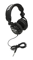 TASCAM TH02-B Closed-Back Stylish Headphone, Black
