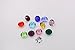 PEPPERLONELY Brand, 12PC Crystal Round Birthstones Floating Charms 4mm