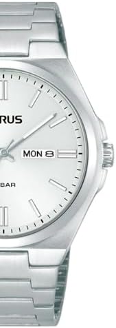 RH399AX9 - Relógio analógico de quartzo masculino com bracelete em aço inoxidável, prata, pulseira