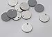 RMP Stamping Blanks, 1/2 Inch Round with Hole, Aluminum 0.063 Inch (14 Ga.) - 50 Pack