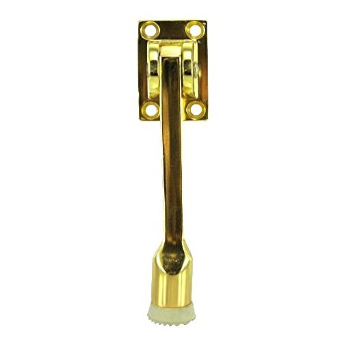 5" Brass Plated Flip Down Door Holder