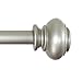 H.VERSAILTEX Window Curtain Rods for Windows 66 to 120 Inches Adjustable Decorative 3/4 Inch Diameter Single Window Curtain Rod Set with Classic Finials, Nickel