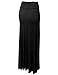 MBJ WB296 Womens Lightweight Floor Length Maxi Skirt M Black